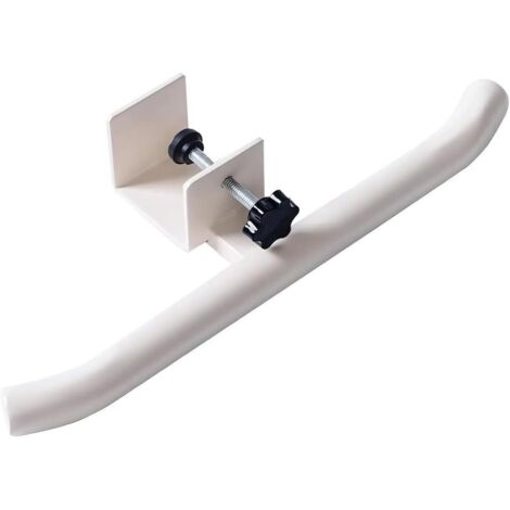 Gancho de escritorio para bolso, gancho de escritorio ajustable de acero al carbono para mochila, capacidad de carga de 20 kg, adecuado para armario, mesa, clip de escritorio de oficina - blanco.