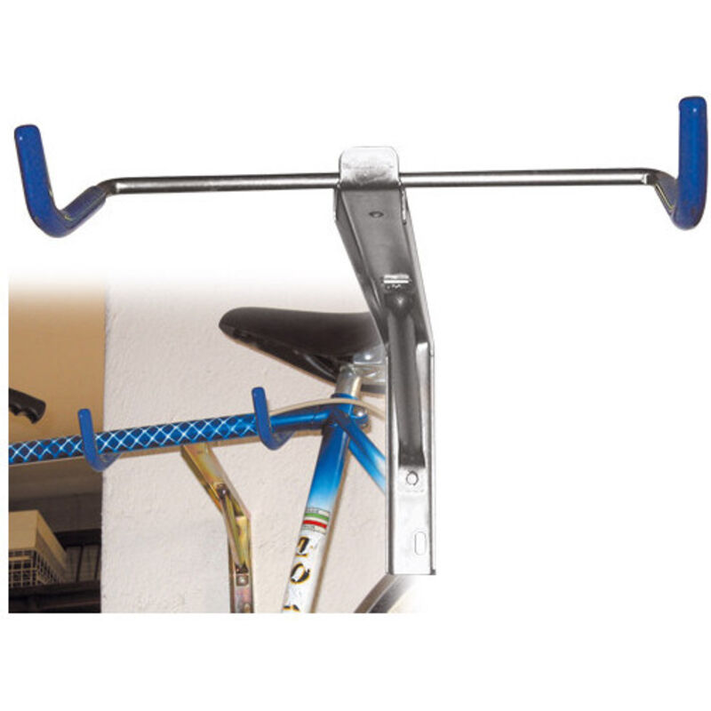 Gancho de estante para bicicleta de hierro galvanizado para pared - Brixo A.823