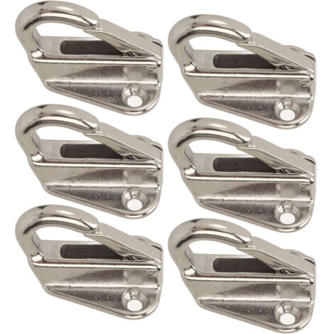 Gancho de guardabarros de acero inoxidable de 6 piezas para ingeniería doméstica y marina