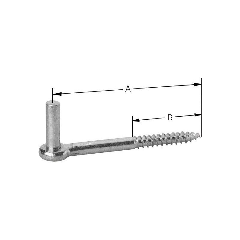 FP - Gozne de apretar D10 x100mm cromado brillante