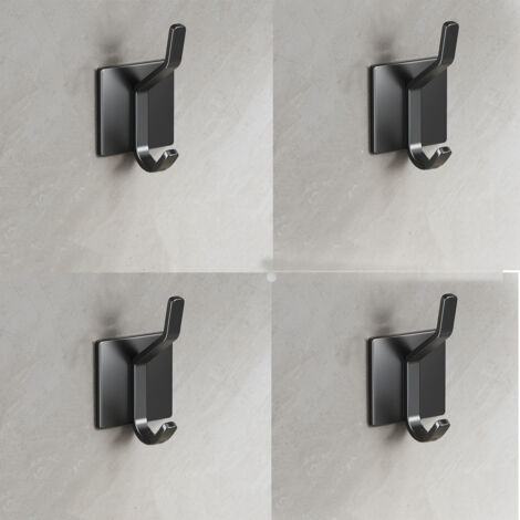 Gancho de pared adhesivo, toallero de baño, perchero de cocina, perchero adhesivo, montaje en pared sin taladrar, impermeable.