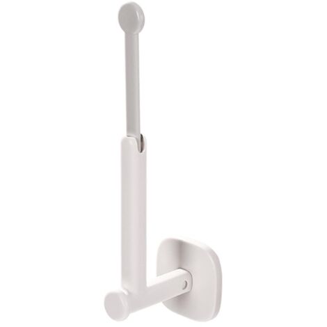 Gancho de pared extensible, sin necesidad de taladrar, color blanco, para cocina y baño – Soporte organizador robusto