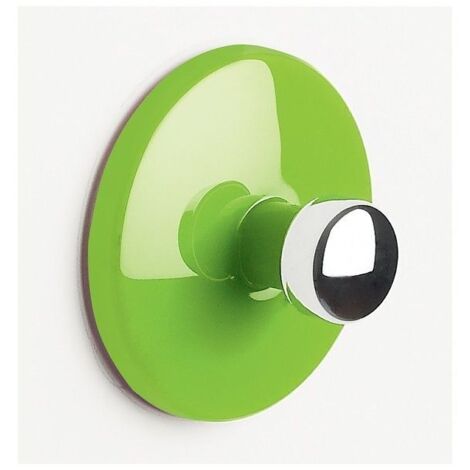 Gancho de pared para toalla BOWL Verde y Plata Spirella