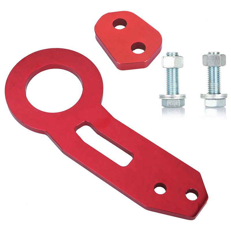 

Asupermall - Gancho de remolque de remolque trasero para anillo de remolque automatico de automovil universal rojo, rojo