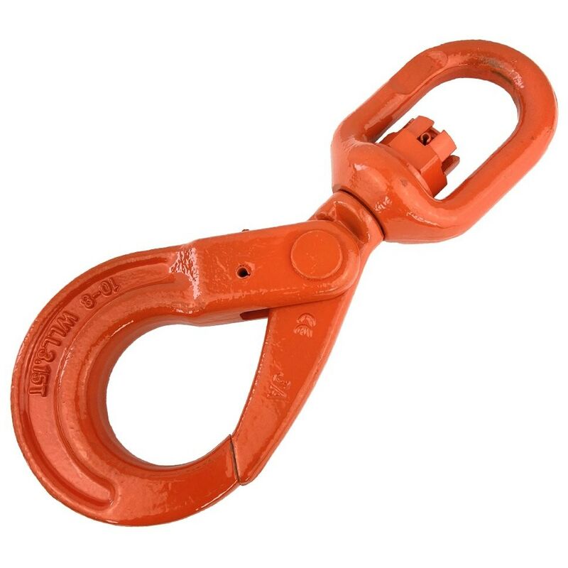 

Gancho De Seguridad Giratorio Grado 80 Naranja Carga de trabajo - 5.3 Tn