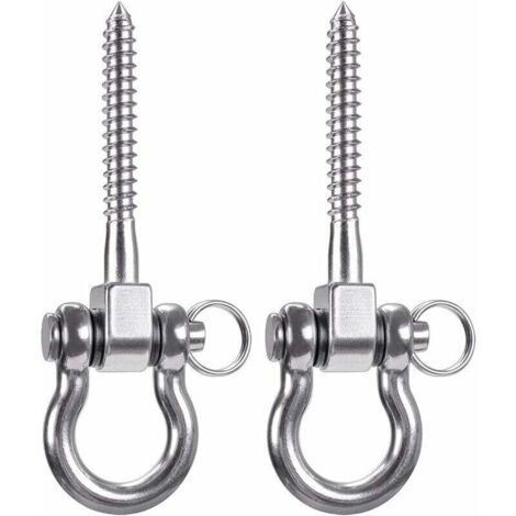 Gancho de techo de acero inoxidable 304 con capacidad de 900 kg, kit de suspensión para silla colgante, lámpara colgante, hamaca, saco de boxeo y arnés.