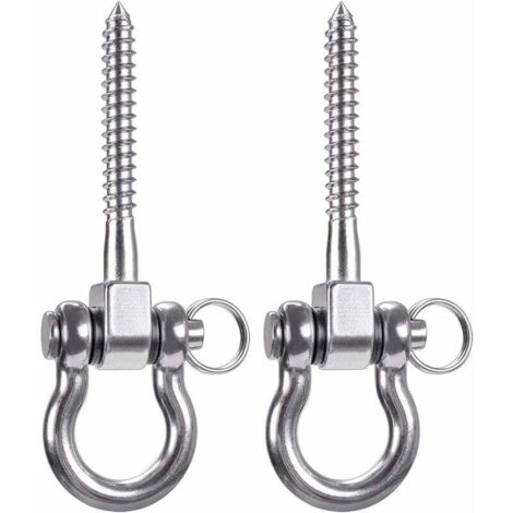 Gancho de techo de acero inoxidable 304 con capacidad de 900 kg, kit de suspensión para silla colgante, lámpara colgante, hamaca, saco de boxeo y entrenador de suspensión.