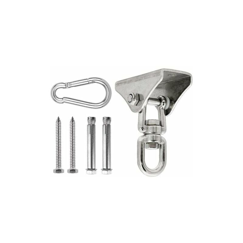 

Gancho de techo de acero inoxidable de alta resistencia de 350 kg, gancho de columpio para colgar con rotación de 360 ​​°, gancho de fijación para