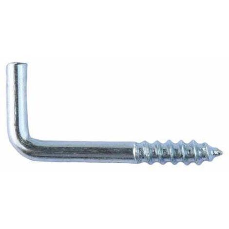 Gancho de tornillo Stoker 21x80 mm acero galvanizado 4 unidades