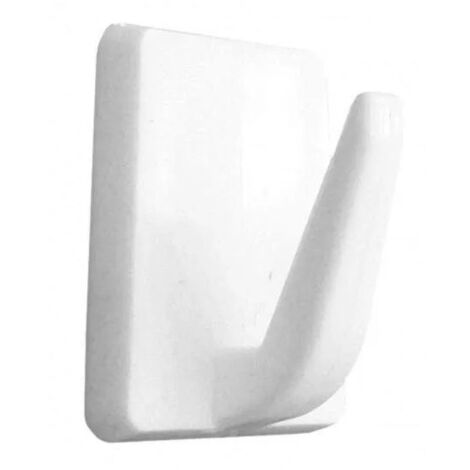 Gancho decorativo trapecio adhesivo, H.36mm, L.26mm, 2 uds.