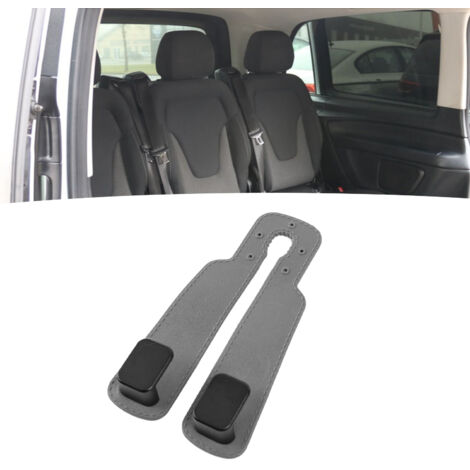 Gancho doble para asiento de coche - Gancho doble para bolsa en reposacabezas - Soporte y organizador para teléfono - Capacidad de 5 a 10 kg