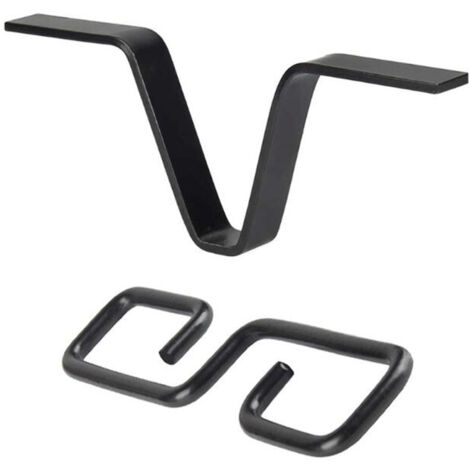 Gancho en forma de V para cadena de lluvia, soporte para cadena de canalón, adaptador metálico para bajantes.