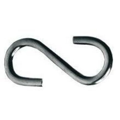 Gancho en S galvanizado 5,8mm (por 100)
