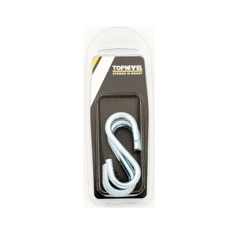 

Gancho Fijacion 60Mm Forma 'S' Acero Cincado 4 Pz - Nivel