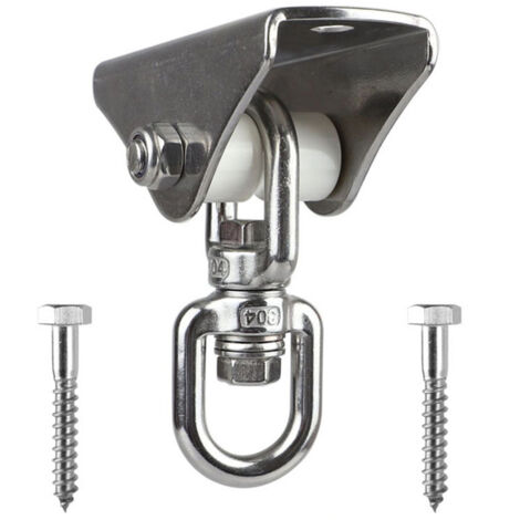 Gancho giratorio silencioso de acero inoxidable de 360° para sillas de yoga y terrazas, tanto para interiores como para exteriores [Gancho giratorio/Accesorio] + [Robusto para taller] + [HD-SW360] + [