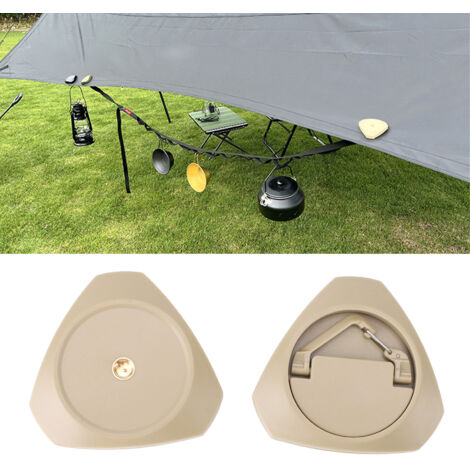 Gancho magnético para camping fabricado en ABS con fuerte sujeción para uso en exteriores (Caqui, 2 kg)