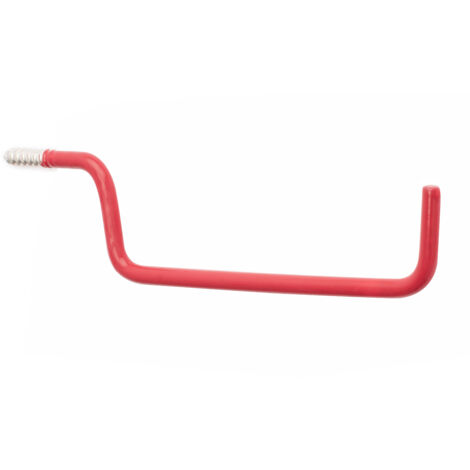 Gancho Multiusos para Colgar en Pared  Fabricado en Acero  Acabado en Rojo  Gran Capacidad de Carga  Medidas 851194 mm  Sistema de Fijación  1 Unidad -