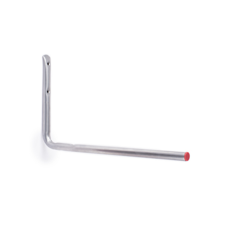 Gancho Multiusos Simple con Antideslizante Fabricado en Acero Acabado en Gris Gran Capacidad de Carga Medidas 16200345 mm Sistema de Fijación Atornillado 1 Unidad - Gris