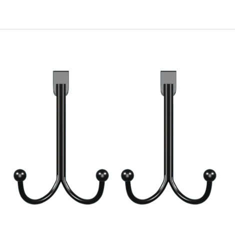 Gancho para puerta simple, no requiere ensamblaje, para puertas interiores, gancho para abrigos sin costuras, gancho para baño/cocina, gancho para puerta trasera, apariencia de hierro forjado, gancho 