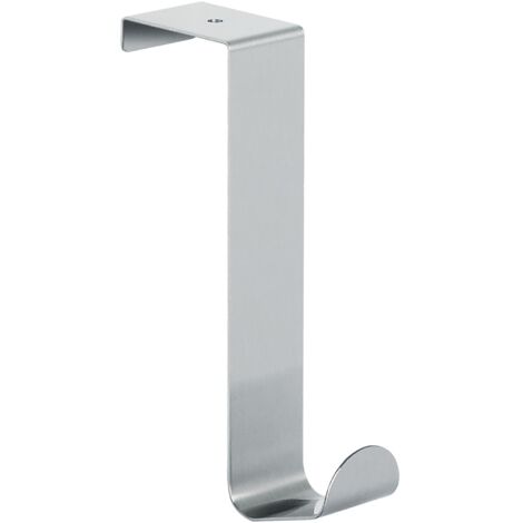 Gancho para puerta Spirella "Lift" de acero inoxidable en color cromado mate 14 cm