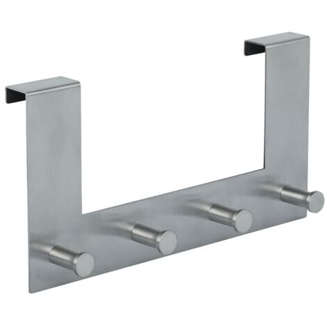 Gancho para puerta Spirella "Punt" de acero inoxidable en color cromado mate 13,5 cm