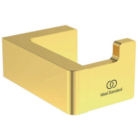 Gancho para toallas CONCA cuadrado dorado cepillado IDEAL STANDARD