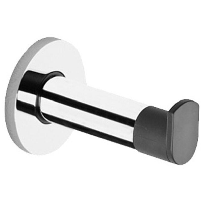 

Gancho para toallas PLAN con tope de puerta, aluminio negro, anodizado plateado KEUCO