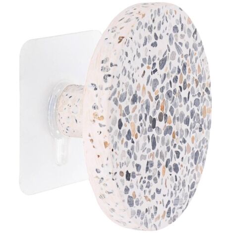 Gancho poliresina d8,5cm sobre pegatina terrazo - terrazo - Tendance