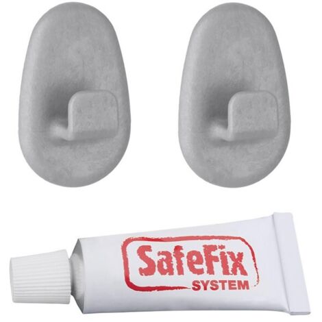 Gancho Polytherm Safe Fix Gris Pz 2 Metaltex