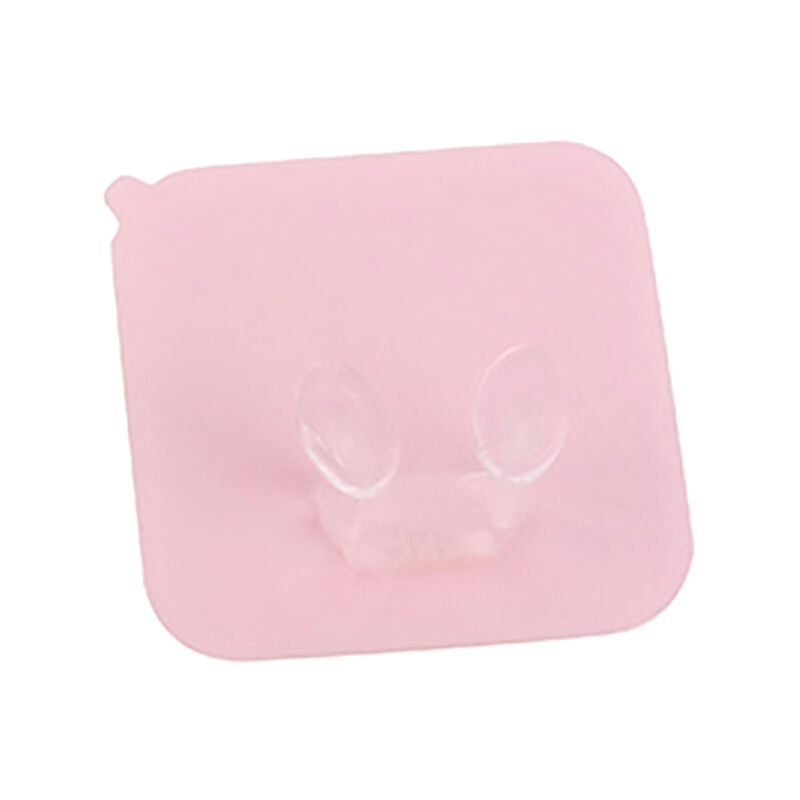 

Gancho potente, gancho de almacenamiento de enchufe para fregona sin clavos, gancho adhesivo,Rosa