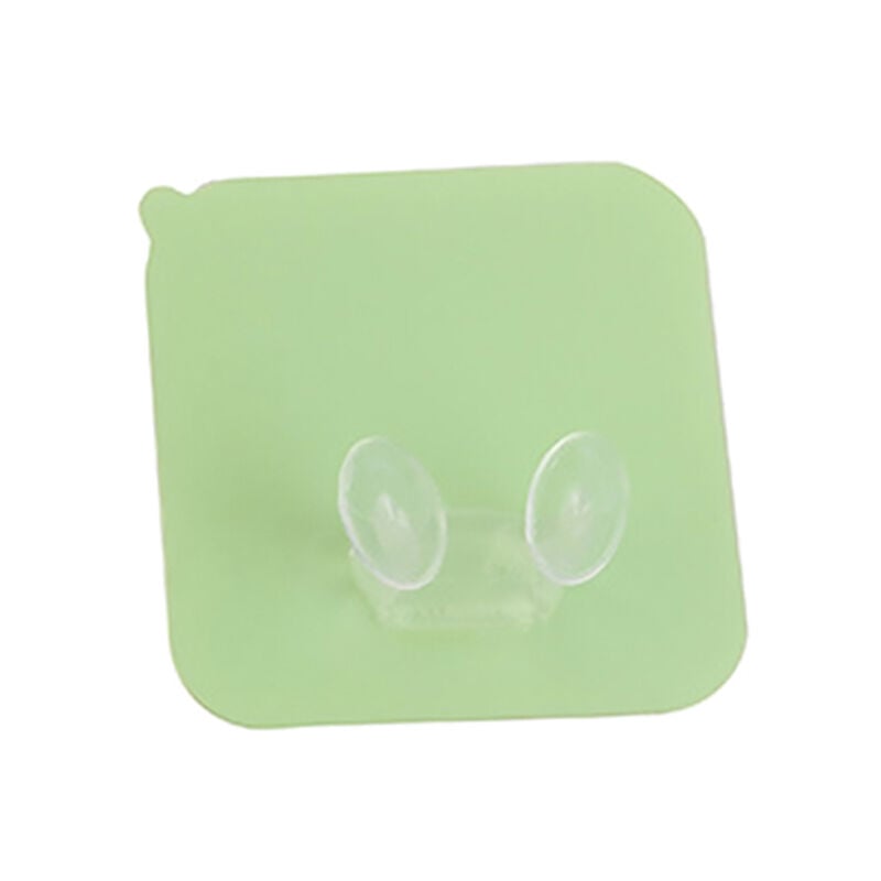 

Gancho potente, gancho de almacenamiento de enchufe para fregona sin clavos, gancho adhesivo,Verde