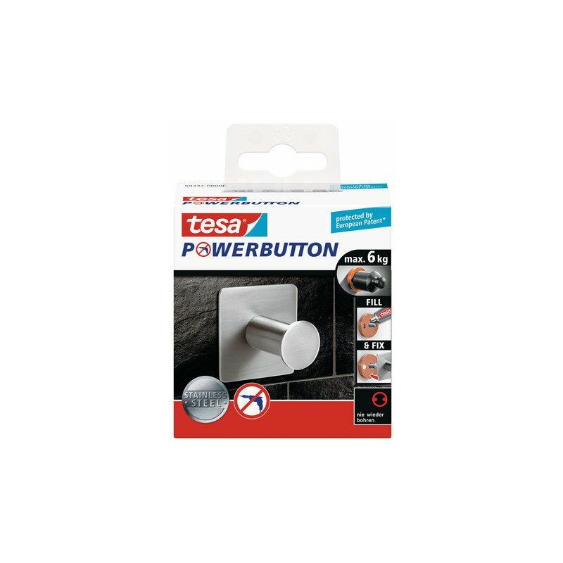 

Gancho Powerbutton Classic Cuadrado Maximo 6 Kg