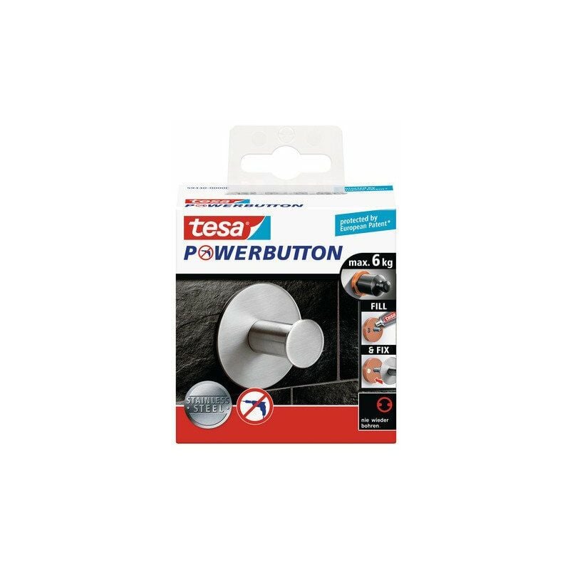

Gancho Powerbutton Classic Redondo Maximo 6 Kg