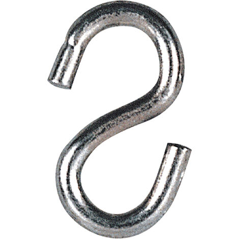 Gancho S galvanizado - 8 mm - 25 Uds.