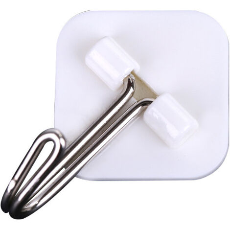 Ganchos adhesivos de plástico transparente para cocina y baño, para fijar a la pared, paquete de 100 unidades.