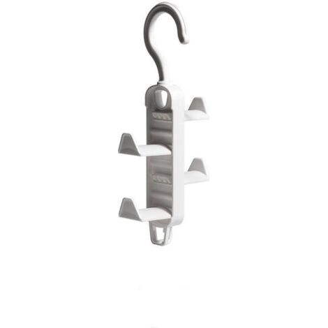 Ganchos colgantes multicapa para ropa, bufandas, bolsos, sombreros, organizadores, perchas, ganchos de almacenamiento que ahorran espacio para el hogar (2 piezas)