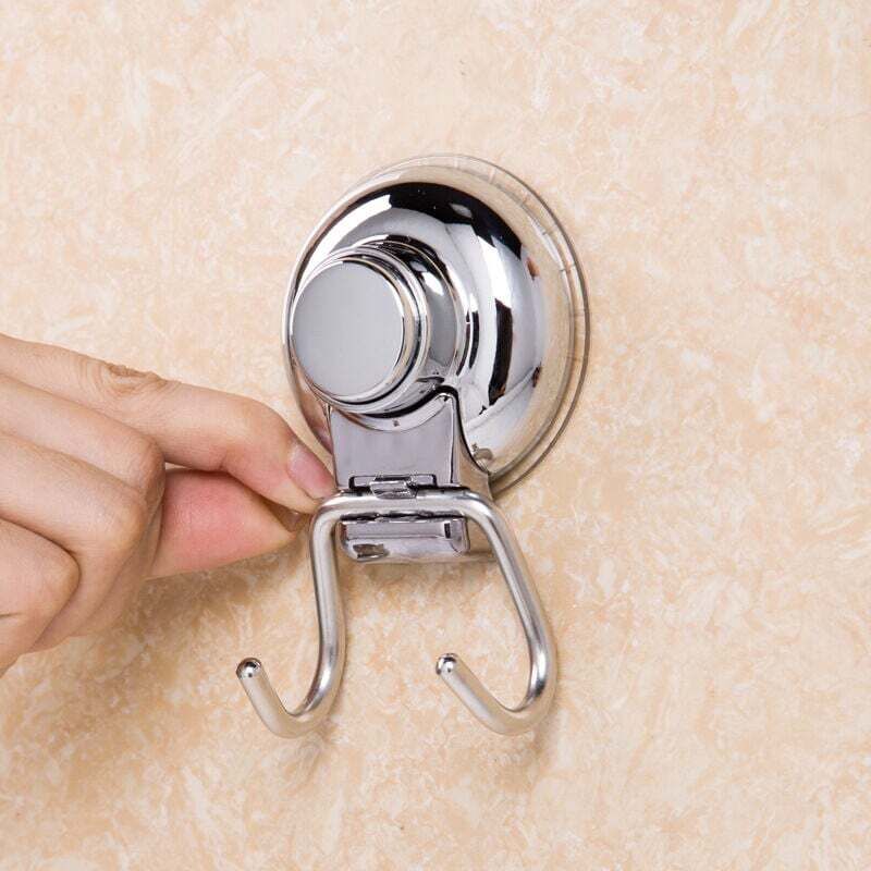 2 ganchos con ventosa, ganchos de pared de acero inoxidable, ganchos para toallas de baño, ganchos con ventosa resistentes (carga máxima de 5 kg),
