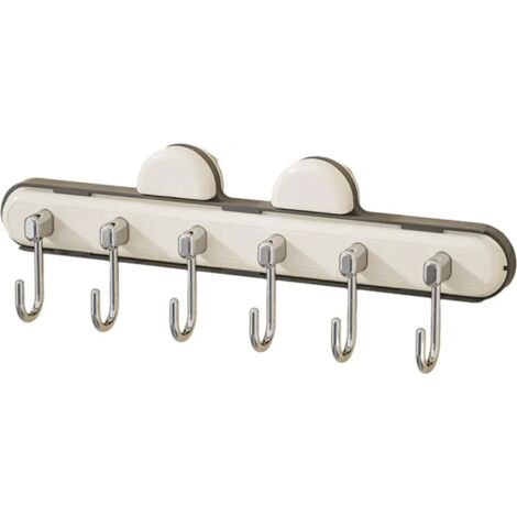 Ganchos con ventosa, perchas extensibles, gran capacidad de carga, fácil instalación, ganchos para utensilios de baño y cocina, toallero, llavero - negro.