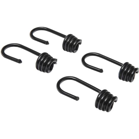 Ganchos de acero plastificado  lote de 4 piezas  para tensores de 8 a 9 mm
