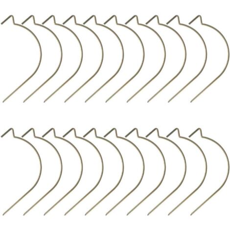 Ganchos de carga (paquete de 20): ganchos de acero inoxidable, ganchos de pared para atornillar, ganchos para ropa de uso doméstico, ganchos de punta afilada para placas de yeso.