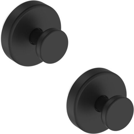 Ganchos de ducha con ventosa, ganchos extraíbles para toallas, ventanas, puertas y paredes del baño, ganchos para albornoces y toallas - Juego de 2, cromados