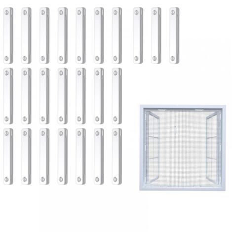 Ganchos de montaje para ventanas, 24 imanes repelentes de mosquitos para ventanas, imanes autoadhesivos para ventanas, pegatinas repelentes de mosquitos (blanco)