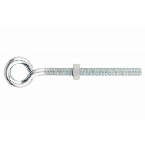 Ganchos de ojo cerrado - Rosca métrica con tuerca - Zincado 5 x 37 - Caja de 100