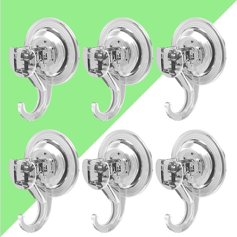 

Abcrital - Ganchos de ventosa, ganchos de ventosa extraíbles, potentes ganchos de ducha de baño impermeables, succión de vacío reutilizable de alta