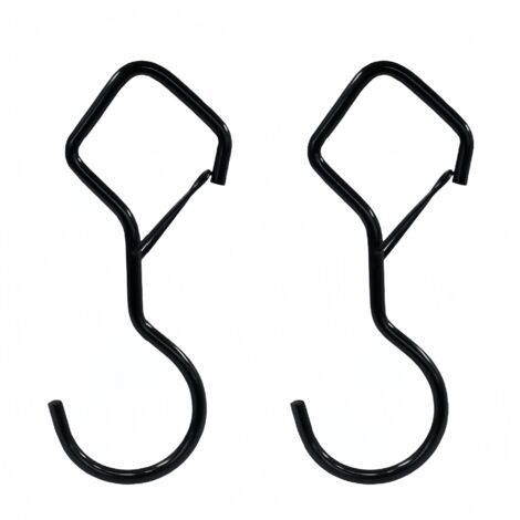 Ganchos, ganchos en forma de diamante y de S, ganchos resistentes, a prueba de viento y anticaídas, ganchos para colgar, ganchos para cestas de flores, ganchos para abrigos, ganchos para bolsos, 2 pie