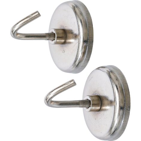 Ganchos magnéticos redondos Ø 35 mm 2 piezas 3,5 kg