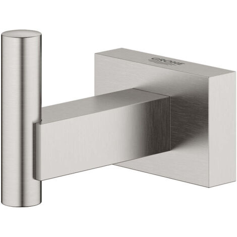 Ganchos para batas GROHE ESSENTIALS CUBE acero