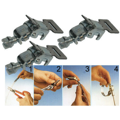 Ganchos para bridas FRBG25-9/50 paquete de 50 piezas 9 mm inox AISI 430