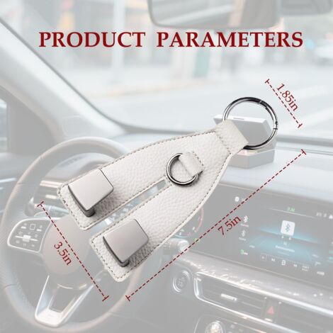 Ganchos para coche, aptos para carteras, abrigos, bolsos y organizadores de asientos traseros, tipo universal, aptos para sedanes, camionetas y SUV, paquete de 2 (gris)