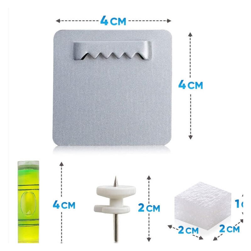 Ganchos para cuadros autoadhesivos, 6 unidades, para colgar cuadros, sin taladrar, hasta 4 kg, para ganchos adhesivos para cuadros pesados,pared,